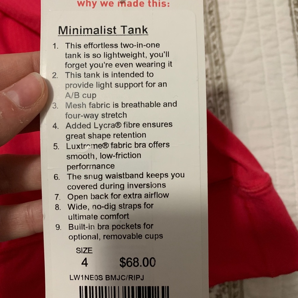 Lululemon work out tank